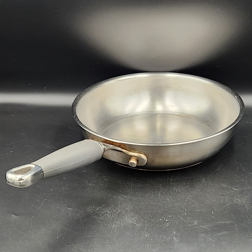 Kenmore 8" Stainless Steel Frying Pan Skillet – Induction Ready – Rubber Handle
